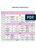 Zero Period1 Timetable 22-23