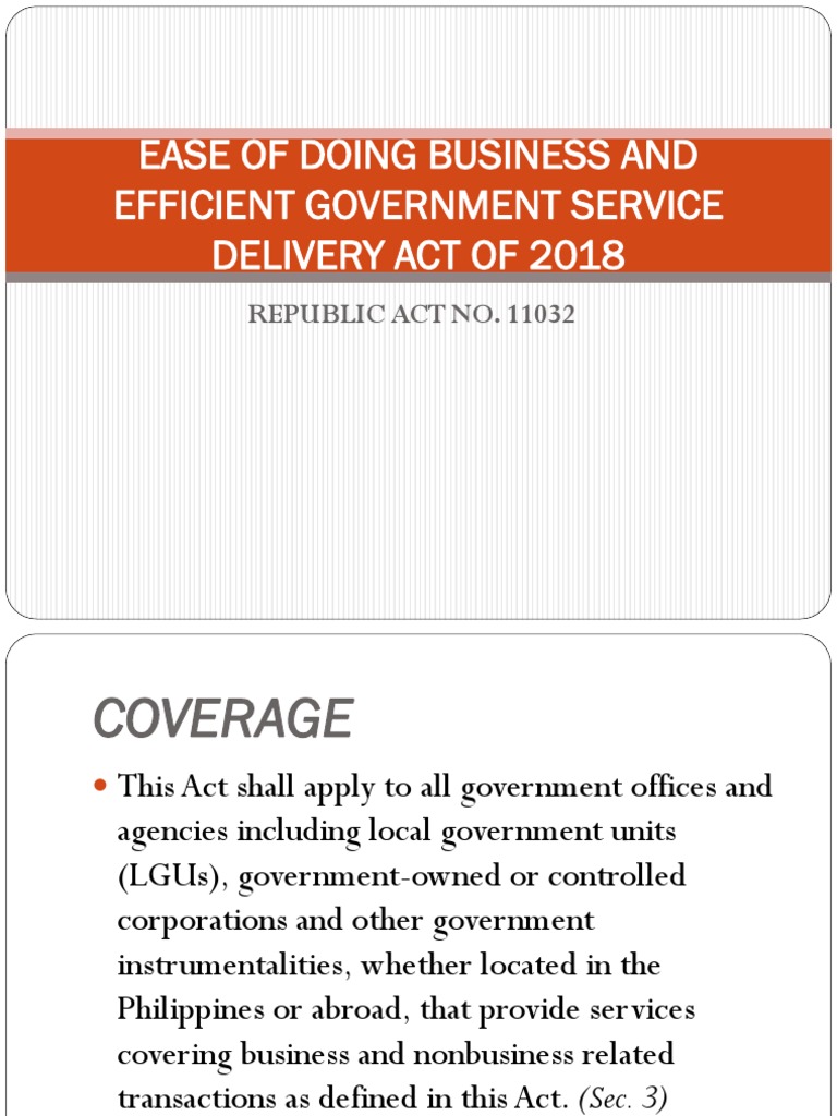 Ease of Doing Business Law | PDF | Legal Liability | Business