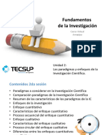 SESION 2 FDI Paradigmas y Enfoques de La Investigacion Cientifica