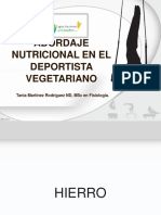Abordaje Nutricional en El Deportista Vegetariano