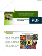 Aula 16 - Mofologia e Classificação de Sementes e Dispersão de Frutos e Sementes