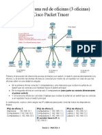 Creación de Una Red de Oficinas (3 Oficinas) Cisco Packet Tracer