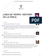 LINEA DE TIEMPO - HISTORIA DE LA FÍSICA Timeline - Timetoast Timelines