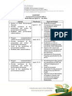 Tamag Petrovich Associate Procurement Officer Work PLan April 2022