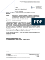 INFORME CAPACIDAD PRESUPUESTAL AO 2022 DS N 001-2021-JUS - ART 251 Literal B