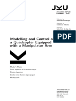 Modelling and Control of A Quadcopter Equipped With A Manipulator Arm