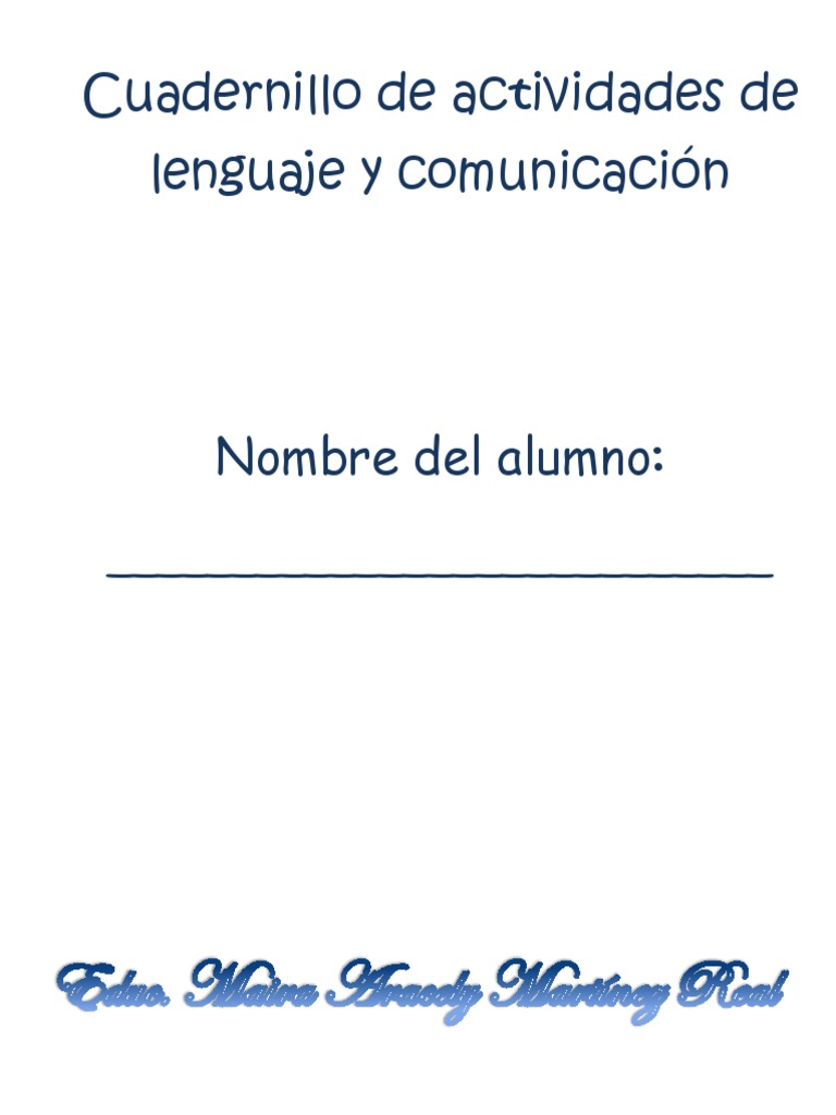 Actividades de Lenguaje para 5 Años | PDF | Lingüística | Comunicación ...