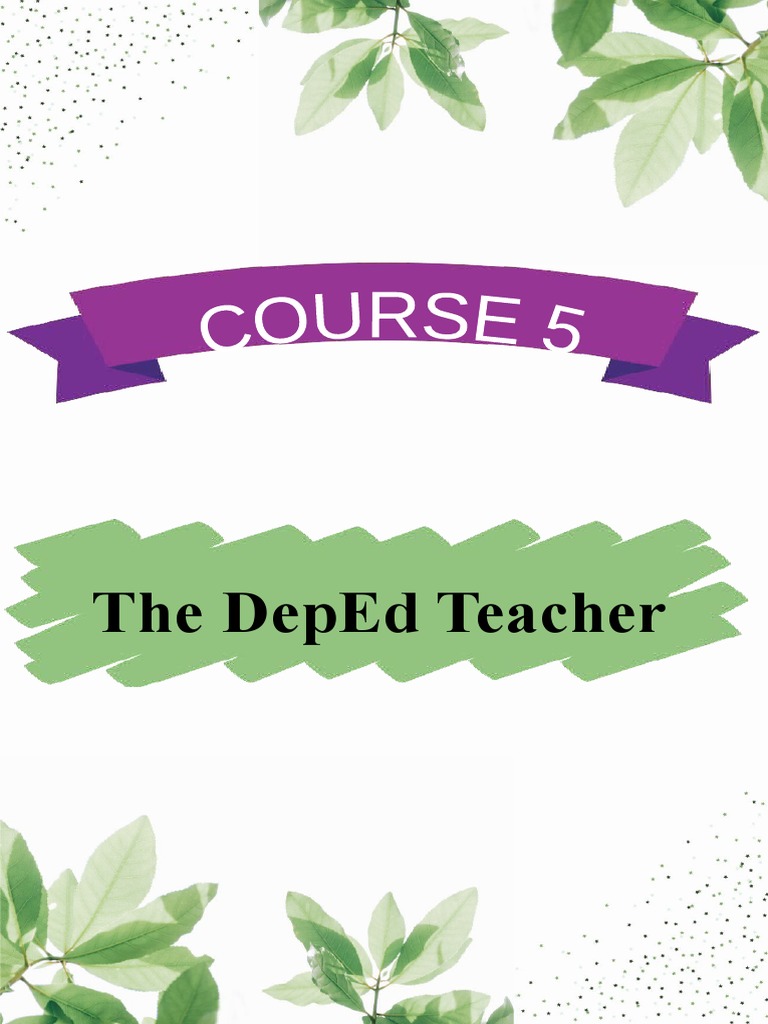 Course 5 | PDF | Teachers | Mentorship