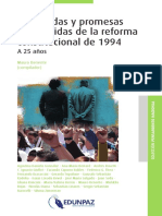 BENENTE. Las Deudas y Promesas Incumplidas de La Reforma Constitucional de 1994. A 25 Años 2019