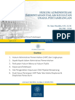 Materi Pelatihan BDTBT Angkatan XIV Hukum Adminsitrasi Pemerintahan Dalam Keg. Usaha Pertambangan (Dr. Irene Handika)
