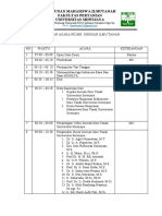 Susunan Acara Pk2mb Jurusan Ilmu Tanah