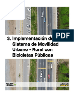 Implementación de un Sistema de Movilidad Urbano-Rural con Bicicletas Públicas