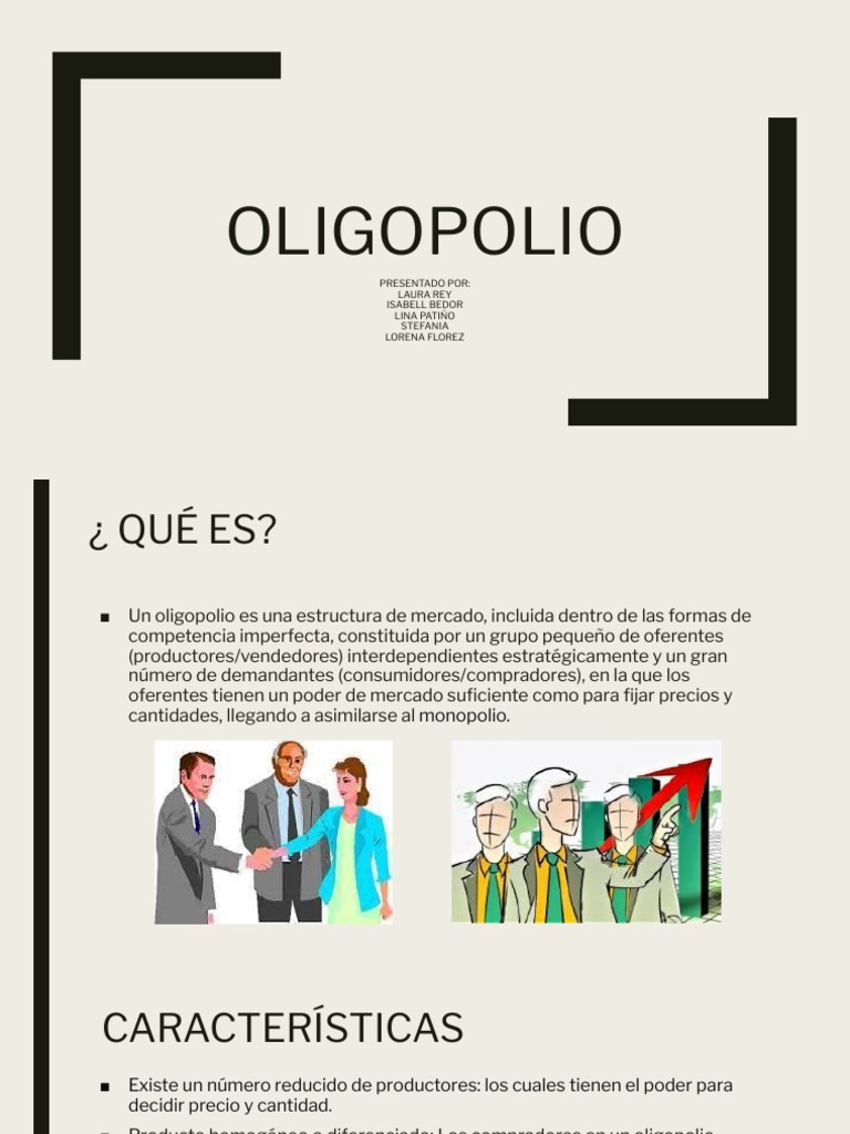 OLIGOPOLIO | PDF Mercado (economía)