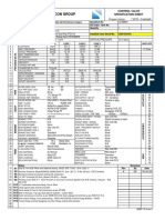 Control Valve Specification Sheet