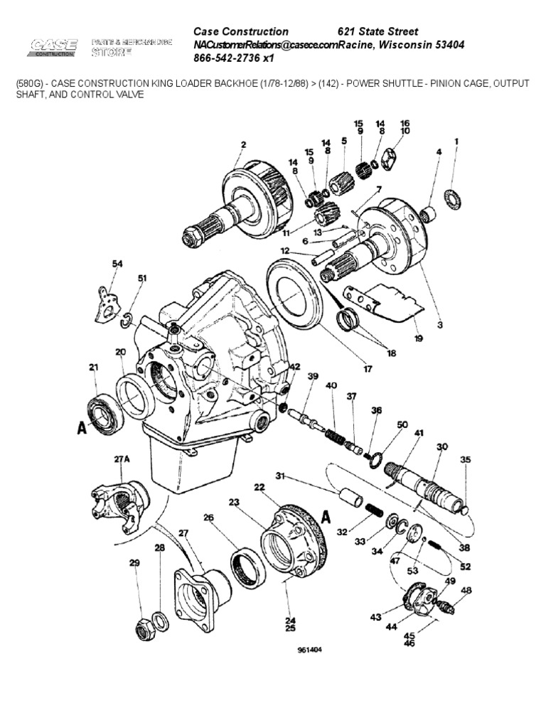 Case 580G Power Shuttle Parts List | PDF | Valve | Tools