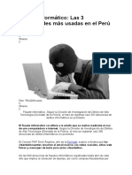 Fraude Informático en El Perú