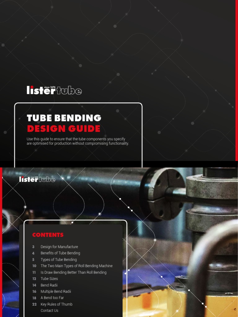 Tube Bending Design Guide 1 PDF Pipe (Fluid Conveyance) Secondary