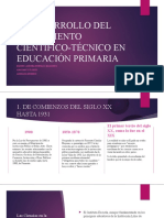 El Desarrollo Del Pensamiento Científico-Técnico en Educación Primaria