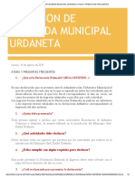 Direccion de Hacienda Municipal Urdaneta - Ayuda y Preguntas Frecuentes