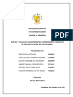 Evaluación Económica para El Emprendimiento Fabricador de Vinos Artesanales "MQ Crafted Wines"