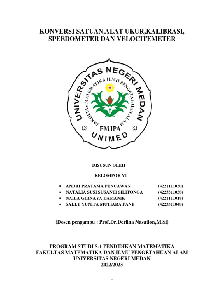 Konversi Satuan dan Alat Ukur Speedometer | PDF