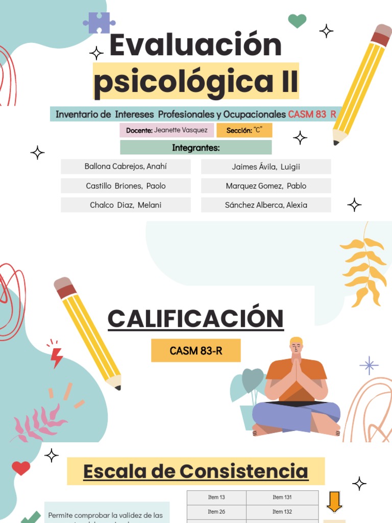 Calificación del Inventario CASM 83-R | PDF