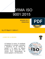 CLASE 5. Principios. Norma ISO 9001.2015