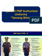 Types of PNP Authorized Uniforms Tamang Bihis