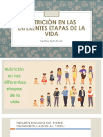 Nutriciòn en Las Diferentes Etapas de La Vida