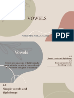 Vowels Report