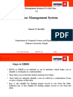 DBMS Class on Keys and Types