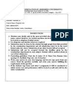 Symbiosis International Property Law Assignment