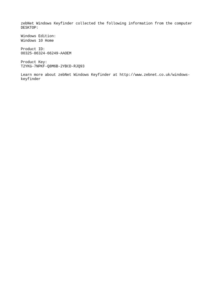 Windows 10 Key | PDF