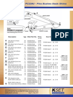 A. Komatsu Excavators PC200 - PC220 - PC228U - PC220 - PC250 Pins Bushes Shims Dust Seals 72 - 73