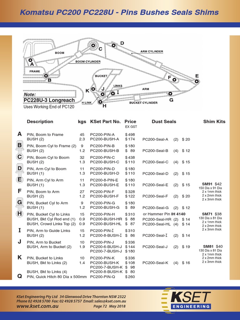 KOMATSU PC200 PC220 部品明細書 パーツカタログ 1?v=1