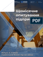 Третє щомісячне опитування керівників підприємств «Український бізнес в умовах війни»