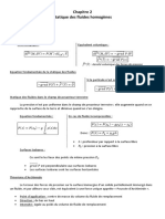 Méca Des Fluides - Chap 2 - Statique Des Fluides Homogènes