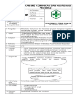 SOP Mekanisme Komunikasi Dan Koordinasi Program