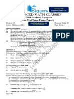 XI Half Syllabus Test 1 Maths OP GUPTA 
