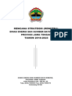 Renstra Dinas ESDM Provinsi Jawa Tengah Tahun 2018 2023