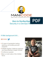 Zero To DevSecOps OWASP Meetup 02 19 19 - Part - 0