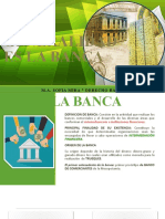 Generalidad Es La Banca: M.A. Sofia Mira Derecho Bancario