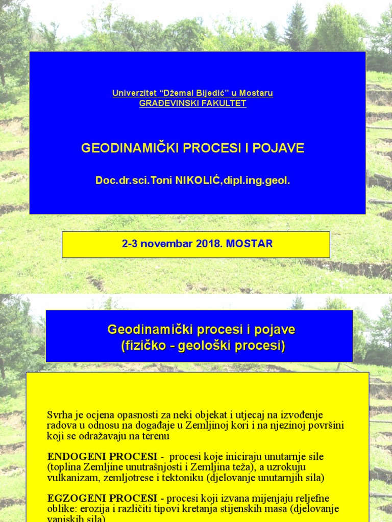 Geodinamski Procesi | PDF