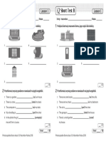 Brainy 5 Short Tests Unit 2 Lesson 1