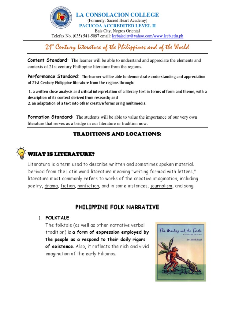 LESSON+1 | PDF | Narrative | Philippines