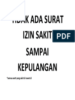 Tidak Ada Surat Izan Sakit 2