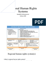 Regional Human Rights Systems