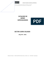 Catalogo de Bienes Especializados - Sector Calzado