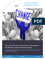 The Role of Human Resources in The Process of Effective Organizational Change
