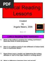 Download Lessons for Critical Reading by angelamaiers SN5966016 doc pdf